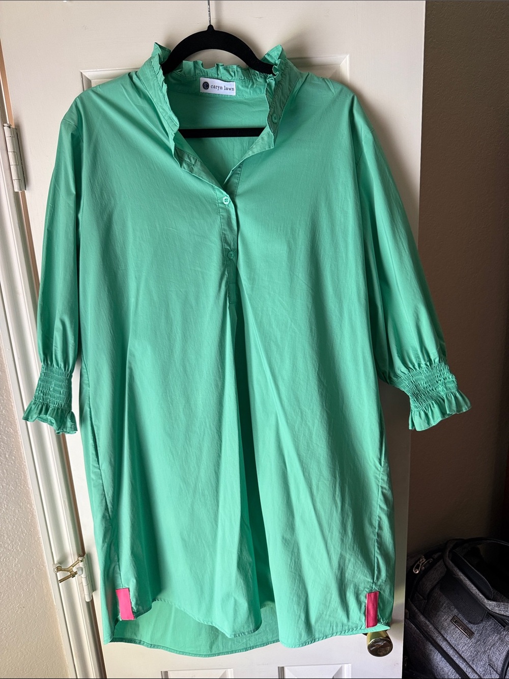 Caryn Lawn Mint Green Tunic Dress